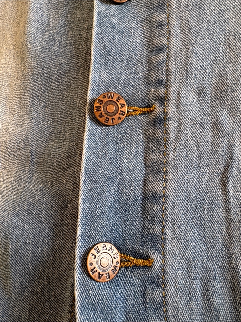 Classic Button-Front Blue Denim Maxi Skirt size small - Picture 3 of 7
